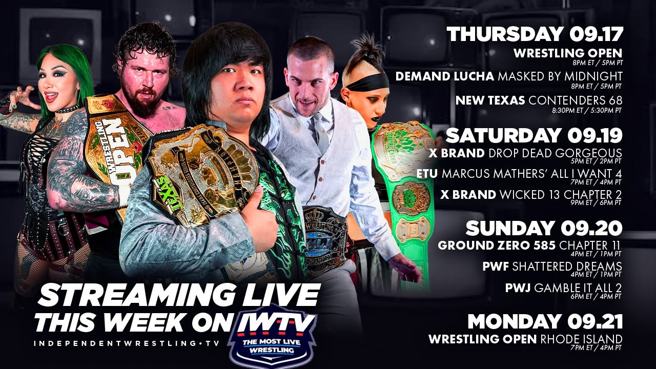 LIVE This Week On IWTV - ETU, Pro Wrestling Junkie, PWF & more
