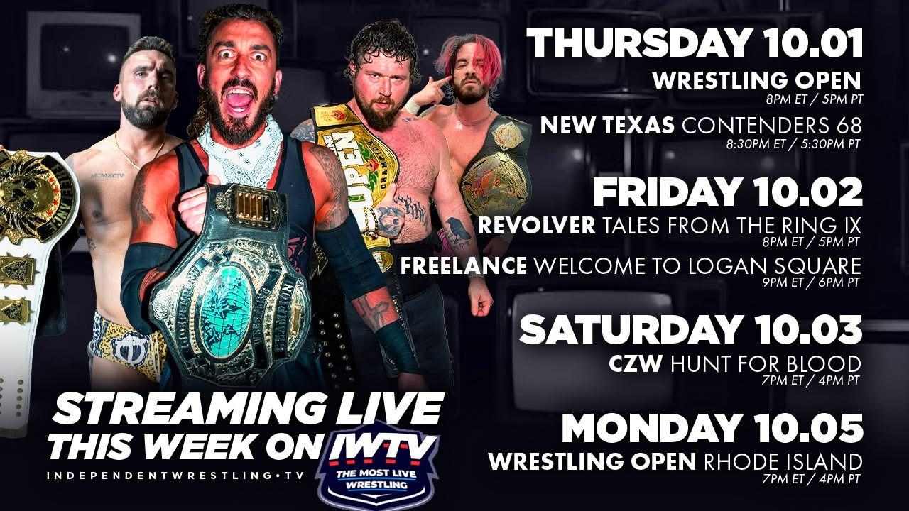 LIVE This Week On IWTV - Revolver, Freelance, CZW & more