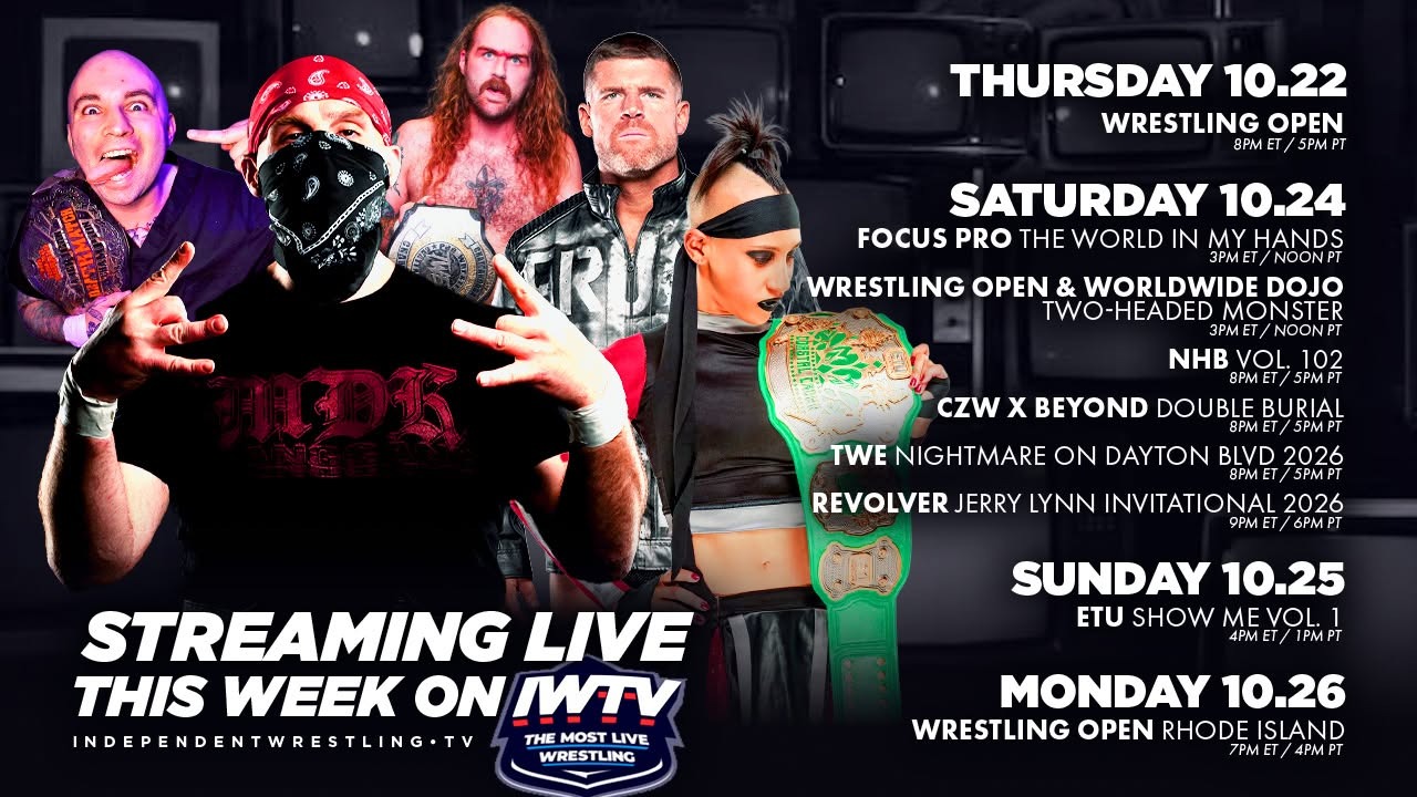 LIVE This Week On IWTV - Beyond x CZW, Focus Pro & NHB Doubleheader & more!